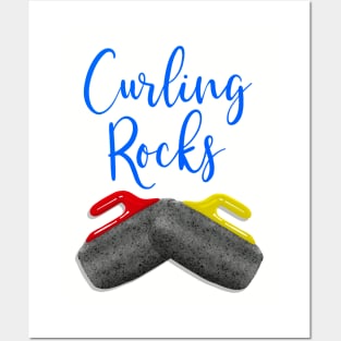 Curling Rocks Posters and Art